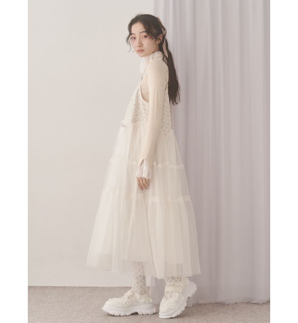 merry jenny「petit flowerチュールキャミワンピース」|ワンピース|