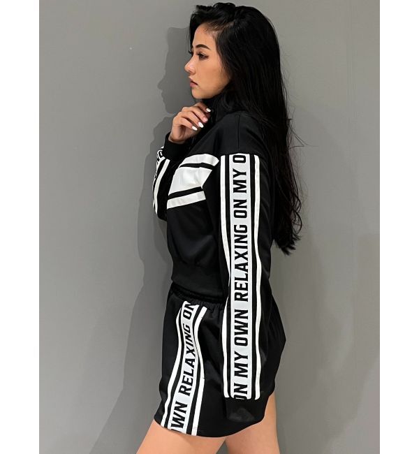 GYDA「RELAXING ON MY OWNロゴラインジャケット【SETUP着用可】」|ブルゾン・スタジャン|