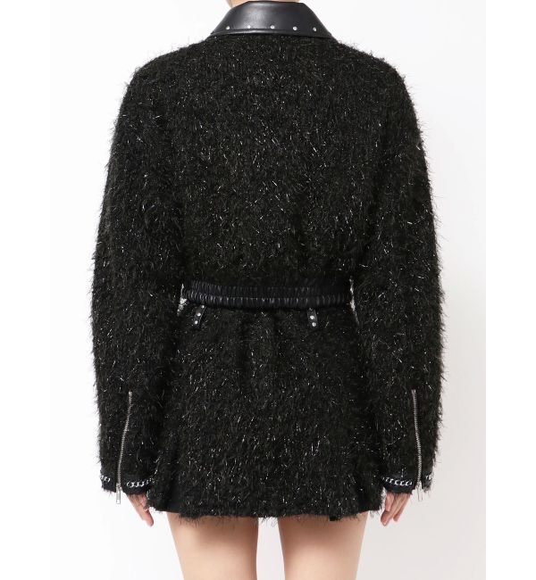 GYDA「ラメツイードチェーンジャケット」|ブルゾン・スタジャン|