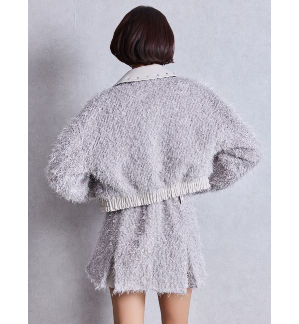 GYDA「ラメツイードチェーンジャケット」|ブルゾン・スタジャン|