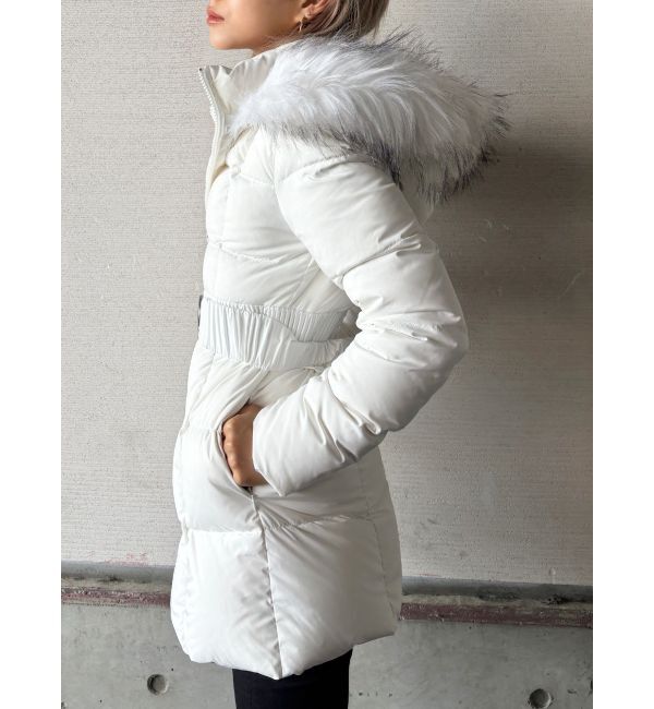 GYDA「【TINY】GDベルト付きロングダウンコート」|ダウン|