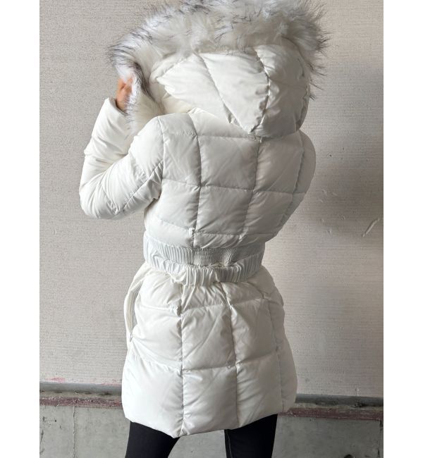 GYDA「【TINY】GDベルト付きロングダウンコート」|ダウン|