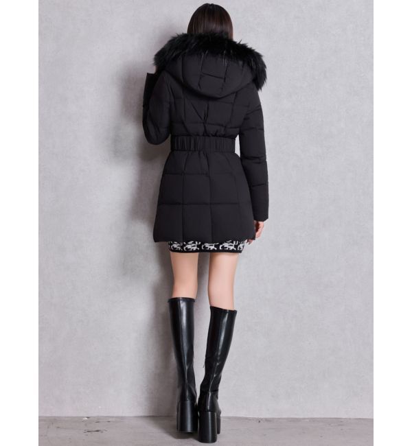 GYDA「【TINY】GDベルト付きロングダウンコート」|ダウン|