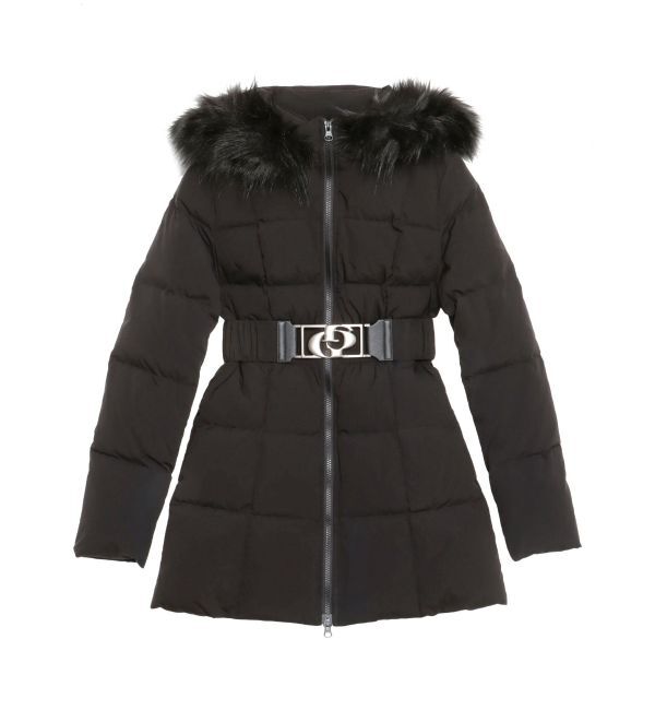 GYDA「【TINY】GDベルト付きロングダウンコート」|ダウン|