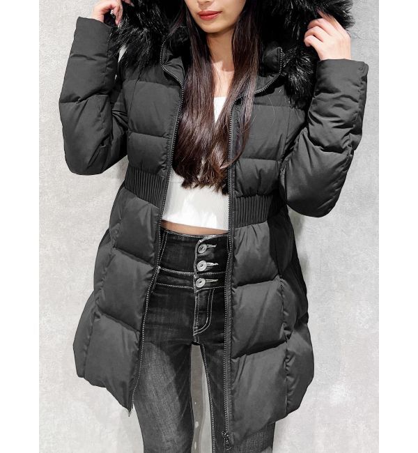 GYDA「【TINY】GDベルト付きロングダウンコート」|ダウン|