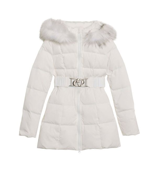 GYDA「【TINY】GDベルト付きロングダウンコート」|ダウン|