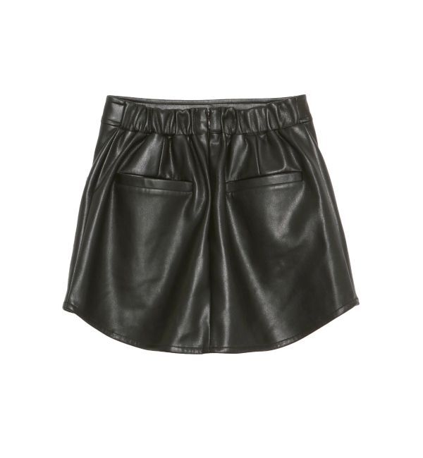 GYDA「【TINY】pierce designフェイクレザースカートライクショートパンツ」|スカート|