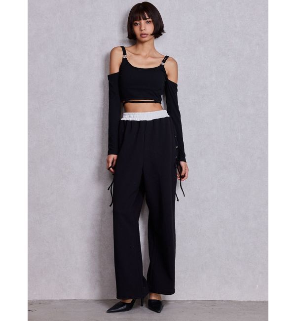 GYDA「SymmetryGYDAウエストバインダートップス」|Tシャツ・カットソー|