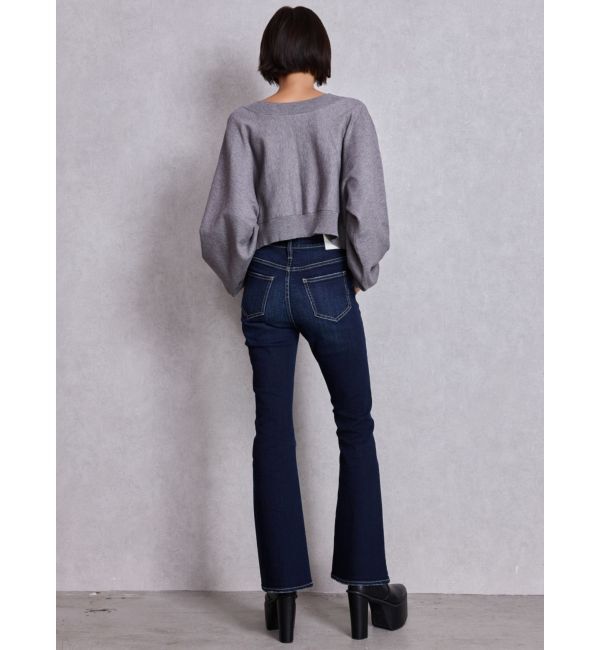 GYDA「ハイウエストBASICフレアデニムパンツ」|デニム|