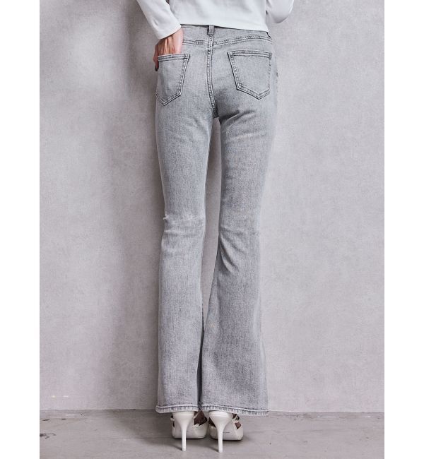 GYDA「ハイウエストBASICフレアデニムパンツ」|デニム|