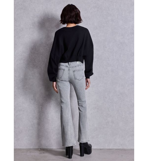 GYDA「ハイウエストBASICフレアデニムパンツ」|デニム|