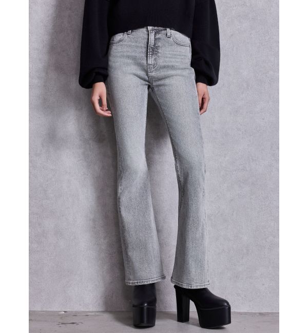 GYDA「ハイウエストBASICフレアデニムパンツ」|デニム|