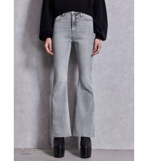 GYDA「ハイウエストBASICフレアデニムパンツ」|デニム|