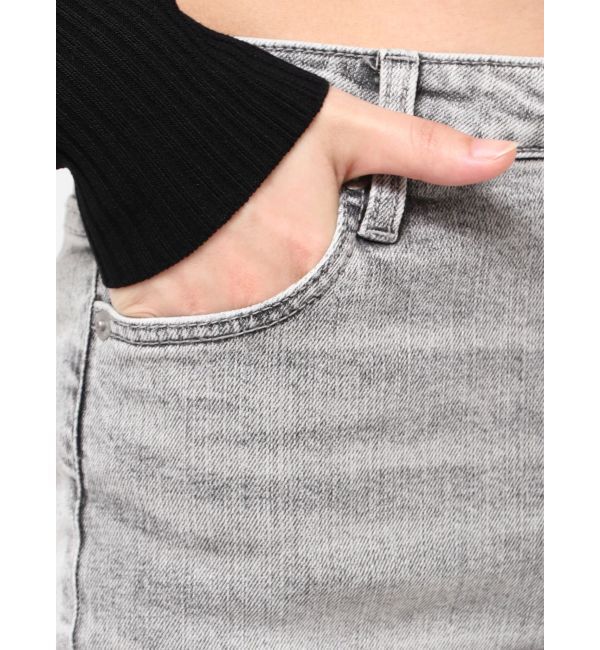 GYDA「ハイウエストBASICフレアデニムパンツ」|デニム|