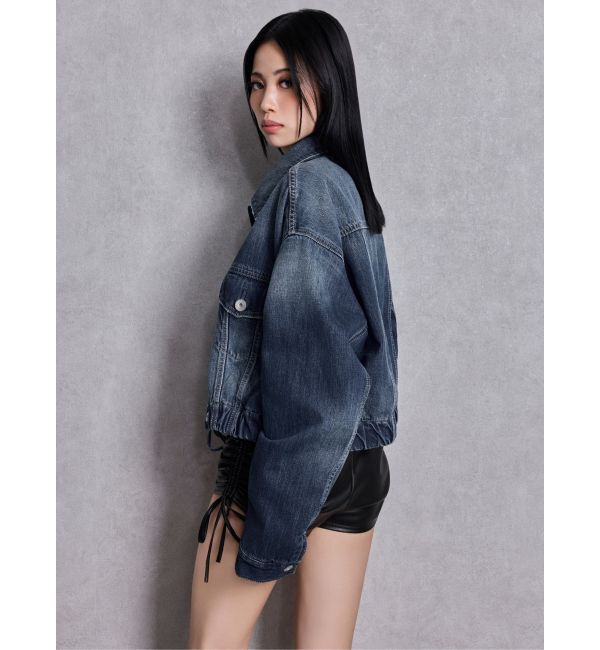 GYDA「reversible chain Symmetry GYDAショートデニムGジャン」|ブルゾン・スタジャン|