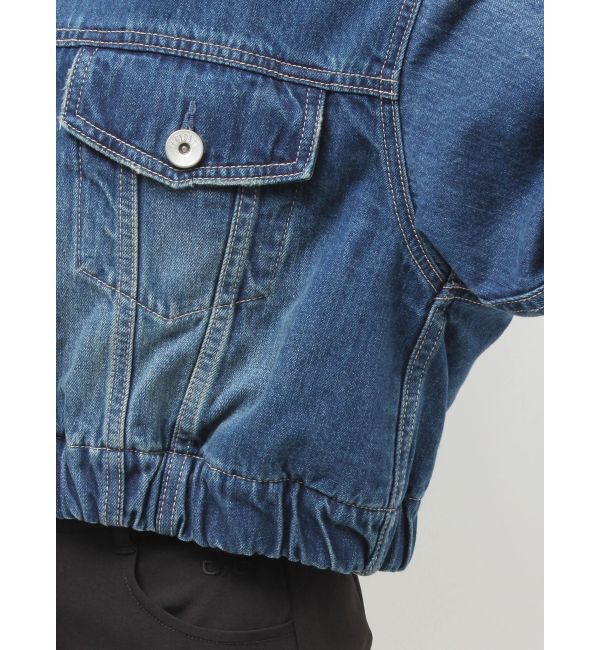 GYDA「reversible chain Symmetry GYDAショートデニムGジャン」|ブルゾン・スタジャン|
