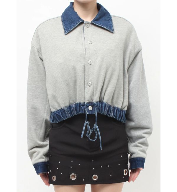 GYDA「reversible chain Symmetry GYDAショートデニムGジャン」|ブルゾン・スタジャン|