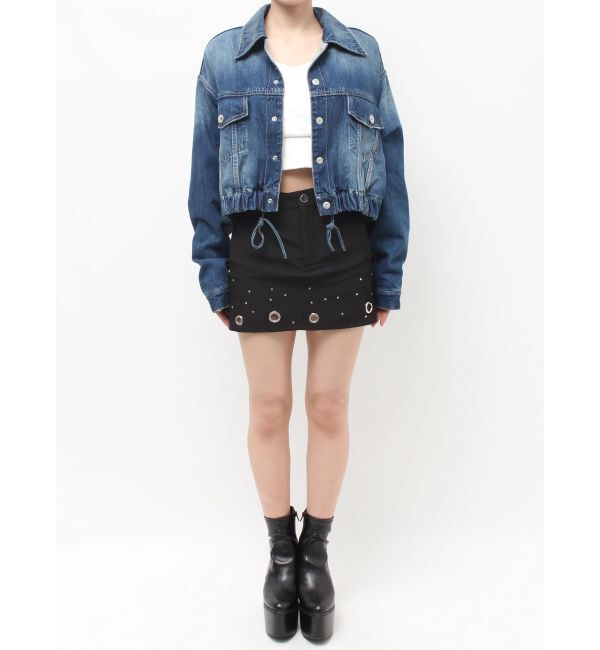 GYDA「reversible chain Symmetry GYDAショートデニムGジャン」|ブルゾン・スタジャン|