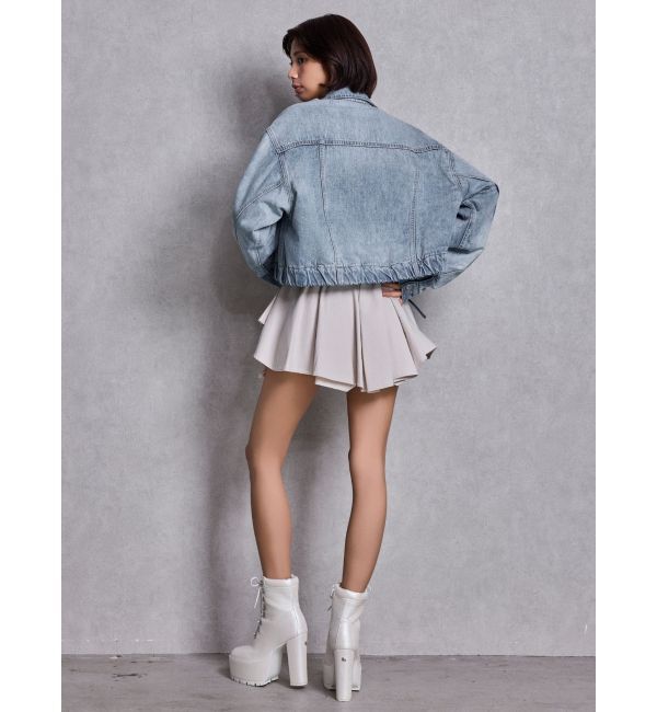 GYDA「reversible chain Symmetry GYDAショートデニムGジャン」|ブルゾン・スタジャン|