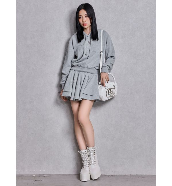 GYDA「GGプレートドッキングフレアスウェットワンピース」|ワンピース|