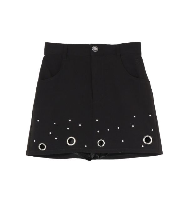 GYDA「bijouハトメスカートライクショートパンツ」|スカート|
