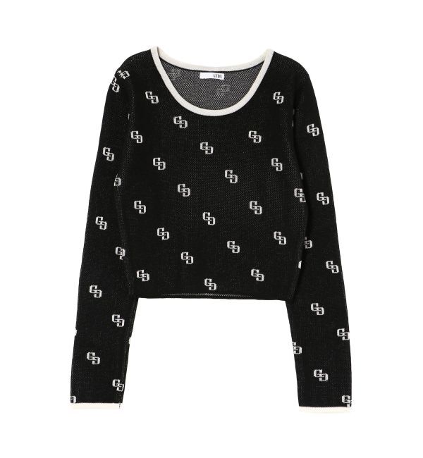 GYDA「GG patternタイトニットトップス」|ニット・セーター|