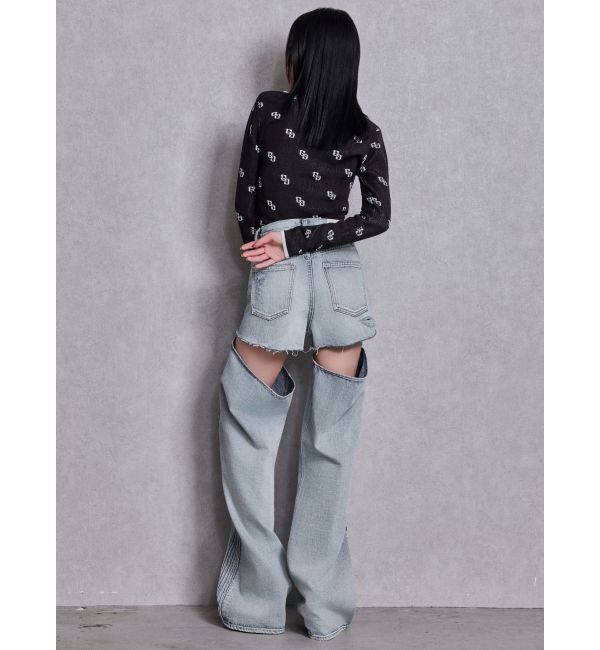 GYDA「GG patternタイトニットトップス」|ニット・セーター|