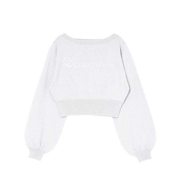 GYDA「Gemyntar embossワンショルニットトップス」|ニット・セーター|