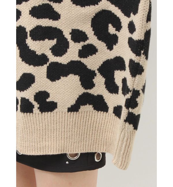 GYDA「ラメGレオパードニットカーディガン」|カーディガン|