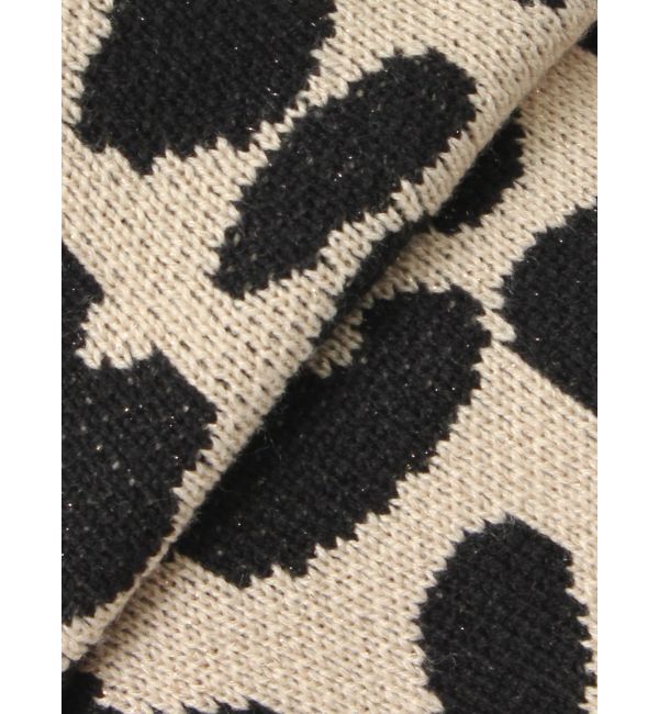 GYDA「ラメGレオパードニットカーディガン」|カーディガン|