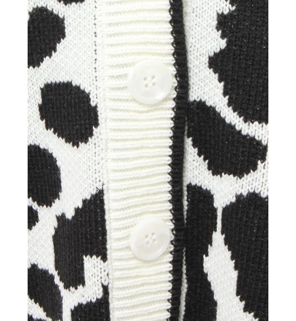 GYDA「ラメGレオパードニットカーディガン」|カーディガン|