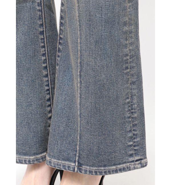 GYDA「BACKリボンデニムロンパース」|オールインワン|