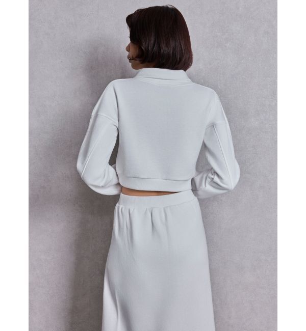 GYDA「sacred edge crossハーフZIPショートスウェットトップス」|スウェット・ジャージ|