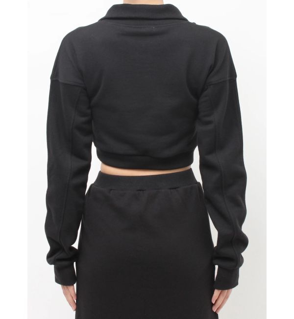 GYDA「sacred edge crossハーフZIPショートスウェットトップス」|スウェット・ジャージ|