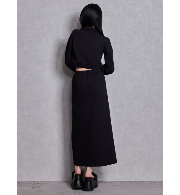 GYDA「sacred edge crossハーフZIPショートスウェットトップス」|スウェット・ジャージ|