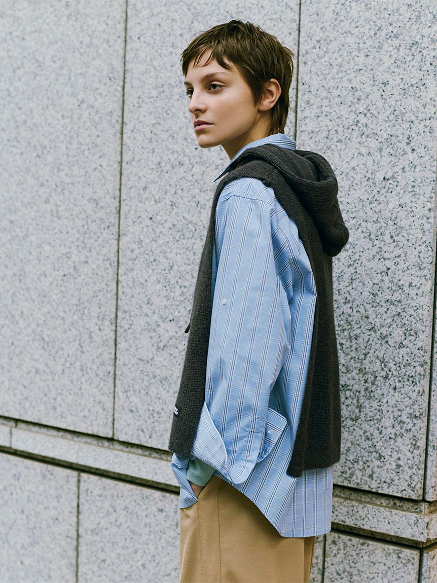 Mila Owen「タブスリーブ釦ダウン柄シャツ」|シャツ・ブラウス|LBLU