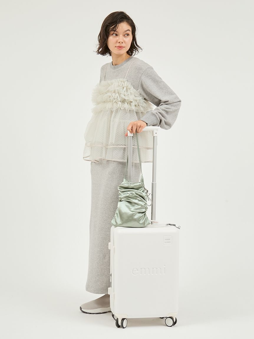 emmi atelier「【セットアイテム】チュールビスチェ&times;裏毛ワンピースセット」|ワンピース|