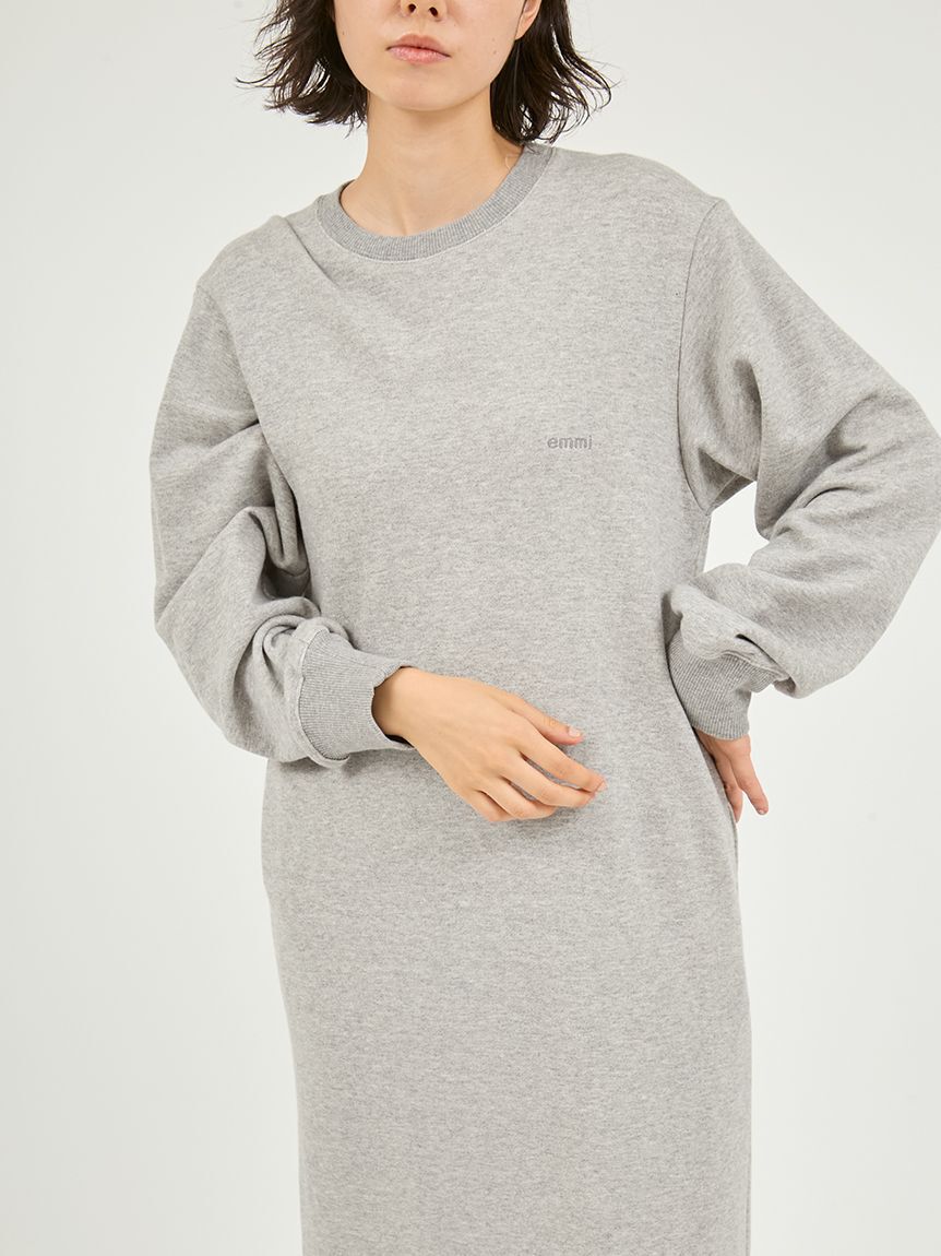 emmi atelier「【セットアイテム】チュールビスチェ&times;裏毛ワンピースセット」|ワンピース|