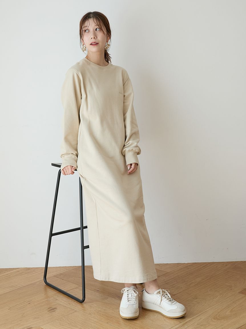 emmi atelier「【セットアイテム】チュールビスチェ&times;裏毛ワンピースセット」|ワンピース|