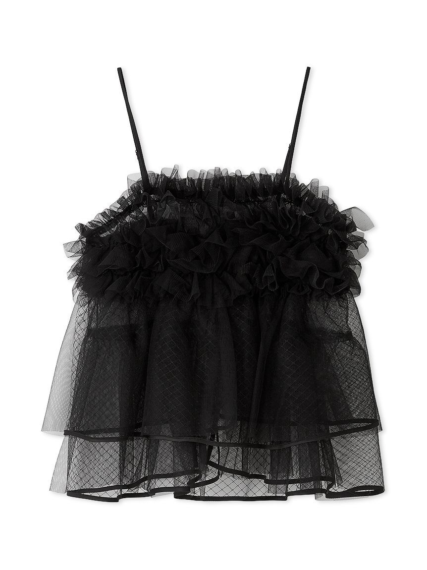 emmi atelier「【セットアイテム】チュールビスチェ&times;裏毛ワンピースセット」|ワンピース|