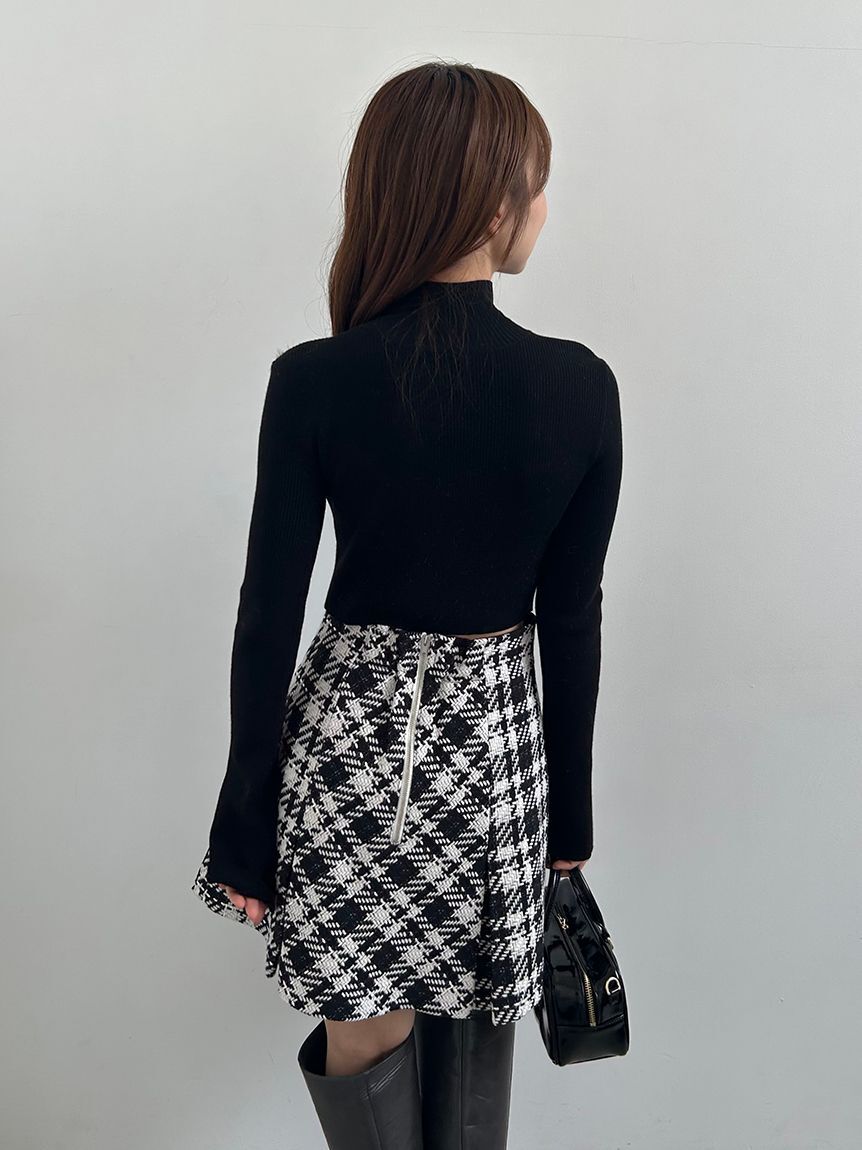 SNIDEL「2wayクロップドハイネックプルオーバー」|ニット・セーター|