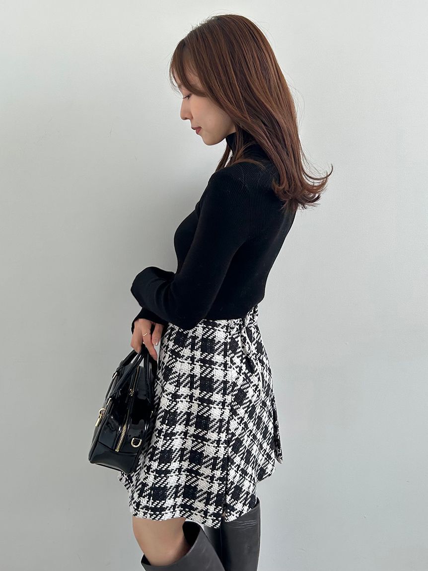 SNIDEL「2wayクロップドハイネックプルオーバー」|ニット・セーター|