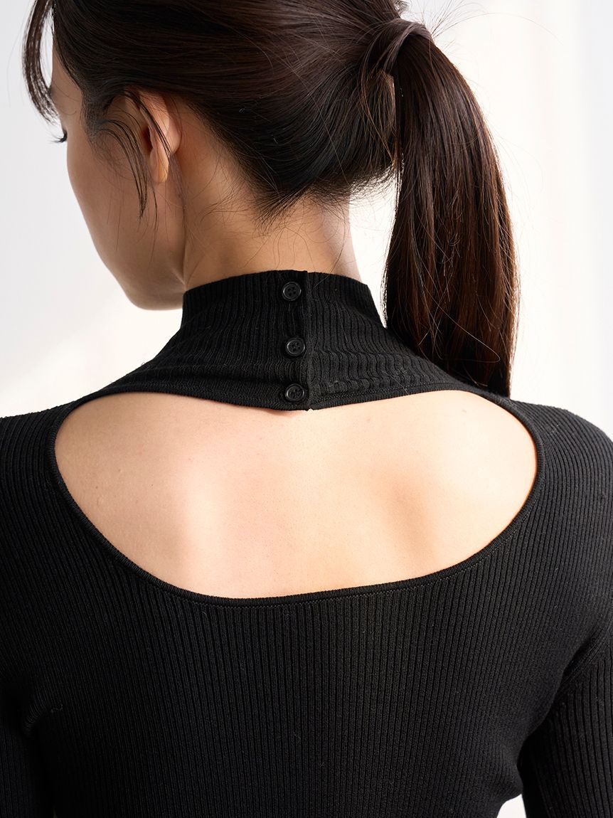 SNIDEL「2wayクロップドハイネックプルオーバー」|ニット・セーター|