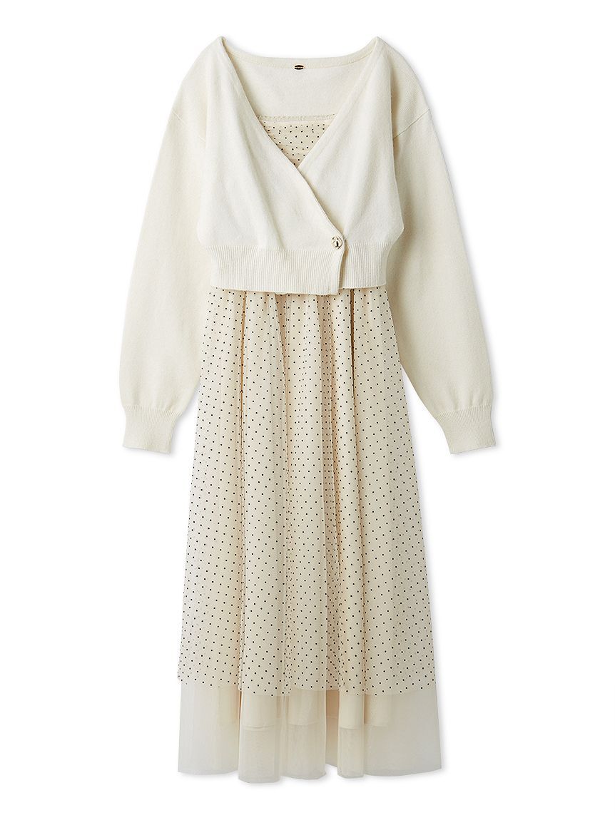 LILY BROWN「カーデセットチュールワンピース」|ワンピース|