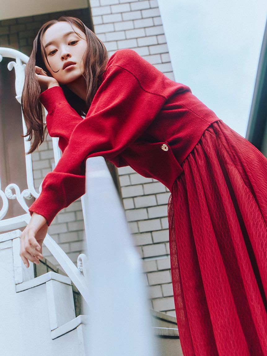 LILY BROWN「カーデセットチュールワンピース」|ワンピース|