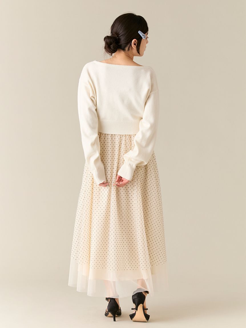 LILY BROWN「カーデセットチュールワンピース」|ワンピース|