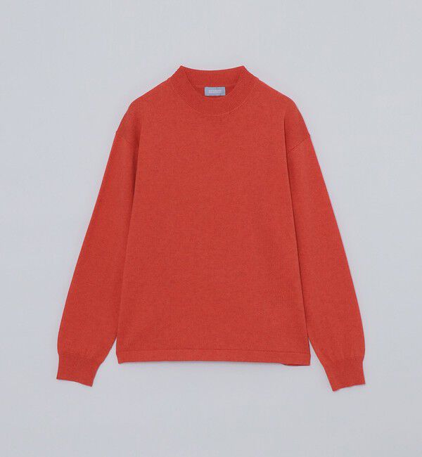MACKINTOSH PHILOSOPHY「GREY LABEL ウールコットンモックネックニット」|ニット・セーター|レッド