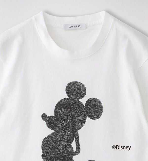  「【ミッキーマウス / LOVELESS限定】プリントTシャツ(フロントシルエットスタイル)」|Tシャツ・カットソー|