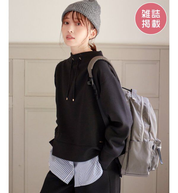 ikka「GOKU楽ダンボールスピンドル」|パーカー|ブラック