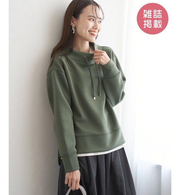 ikka「GOKU楽ダンボールスピンドル」|パーカー|ダークグリーン